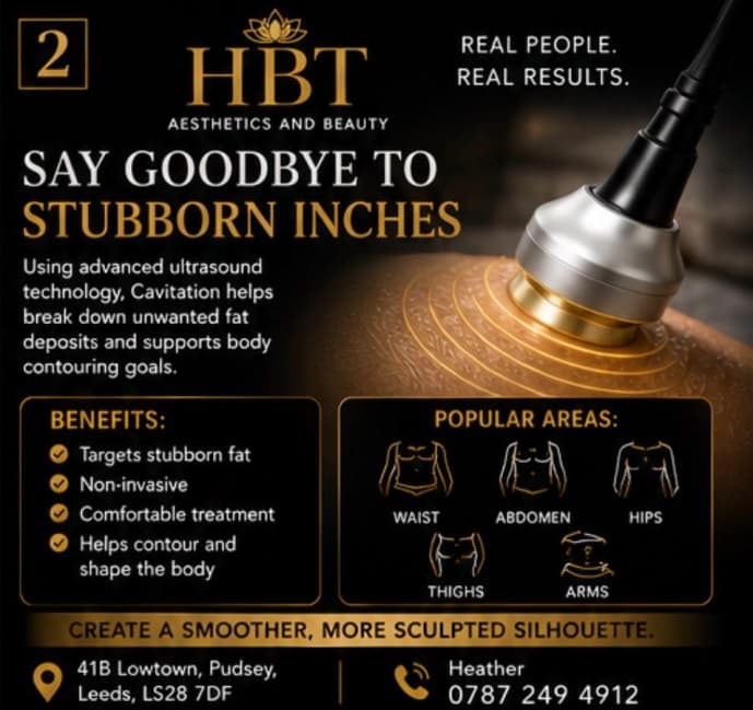 Cavitation body contouring treatment at HBT Aesthetics