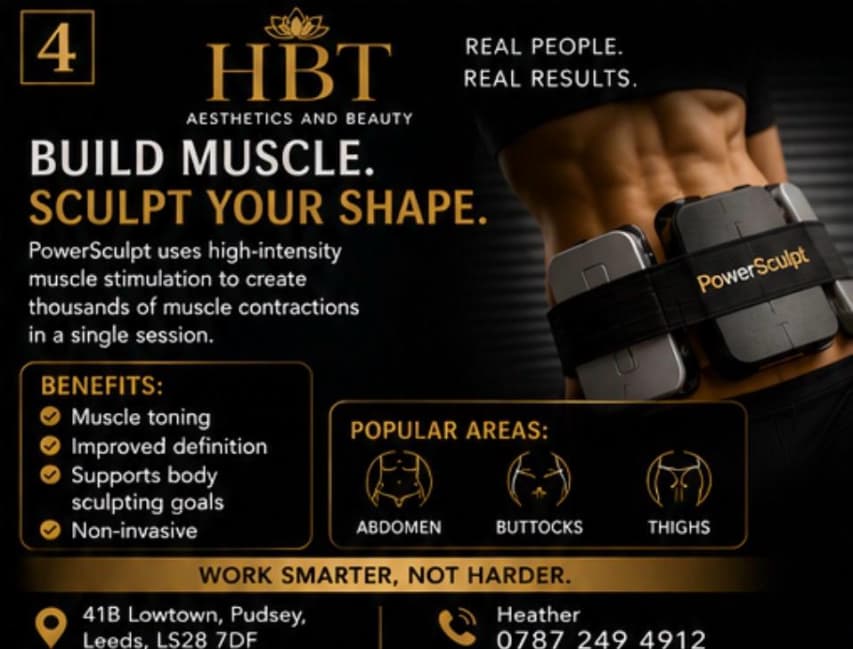 PowerSculpt body contouring treatment at HBT Aesthetics