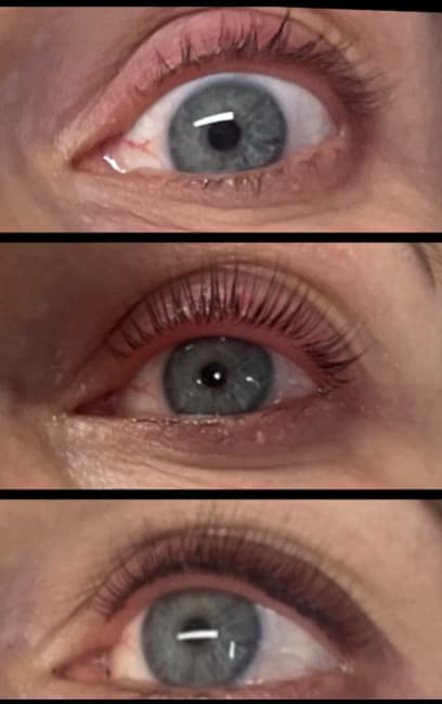 Lash stages before and after