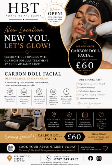 Carbon Doll Facial Treatment — HBT Aesthetics & Beauty