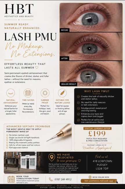 Lash PMU Summer Offer — HBT Aesthetics & Beauty