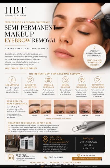 Semi-Permanent Makeup Eyebrow Removal — Advanced Laser Technology
