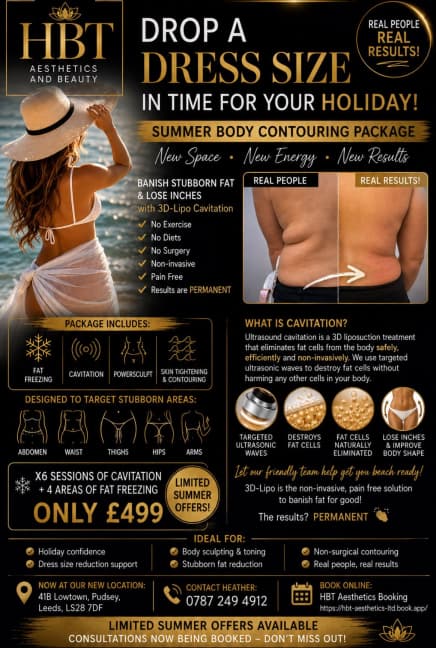 Shockwave body contouring treatment at HBT Aesthetics